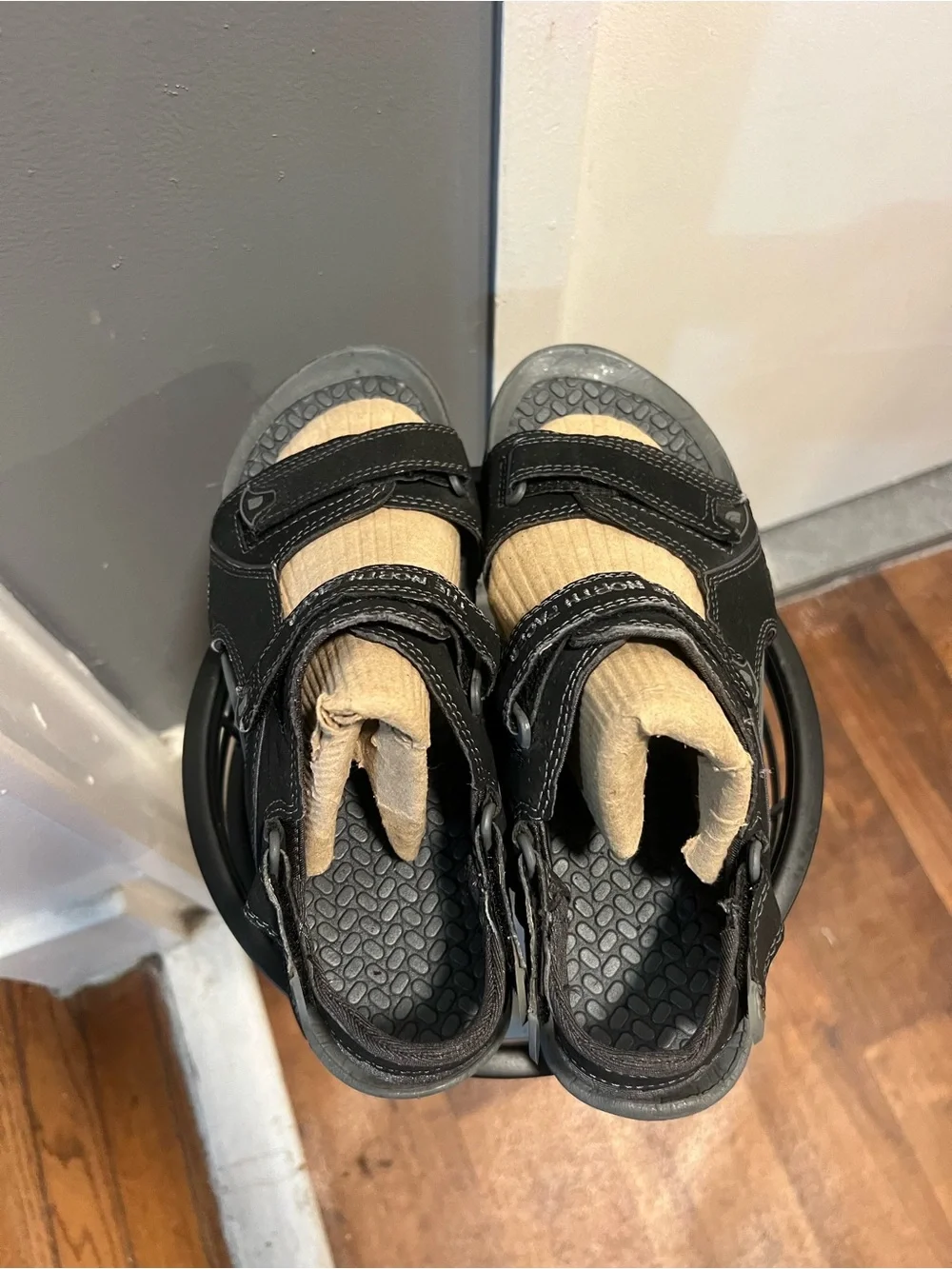 The North Face Black Men's Adjustable Outdoor Sandals size 10